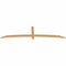 Ekena Millwork Bellingham Timber Gable Bracket, Western Red Cedar, 96"W x 24"H x 1 1/2"D x 3 1/2"F, 6/12 Pitch GBW096X24X0204BEL00SWR - alternate 3